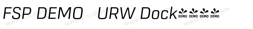 FSP DEMO   URW Dock字体转换